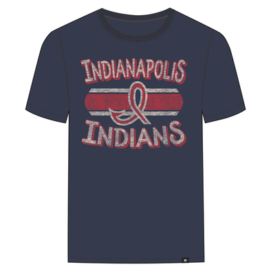 Indianapolis Indians '47 Adult Navy 1950's/60's Renew Franklin Tee
