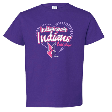 Indianapolis Indians Toddler Purple Laced Tee