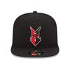 Indianapolis Indians Black New Era Road Authentic On-Field 59FIFTY Cap