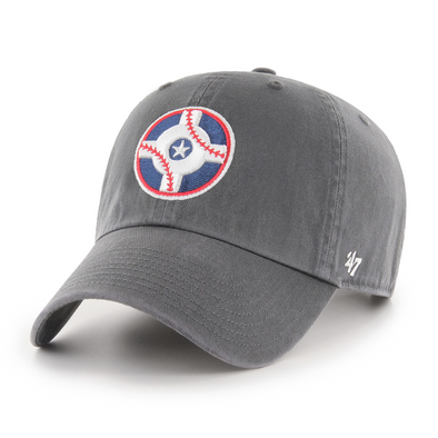 Indianapolis Indians '47 Adult Charcoal Circle City Adjustable Clean Up Cap