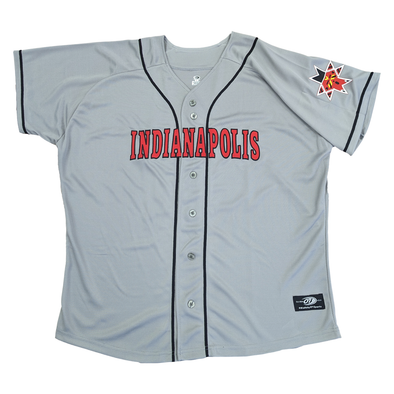 Indianapolis Indians Youth Grey Road Replica Jersey