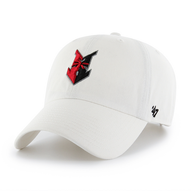 Indianapolis Indians '47 Adult White Road Logo Clean Up Cap