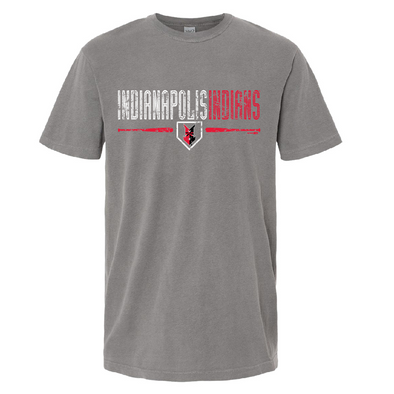 Indianapolis Indians Adult Grey Document Tee