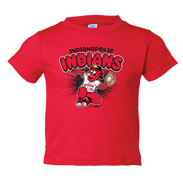 Indianapolis Indians Infant Red Rowdie Duran Tee
