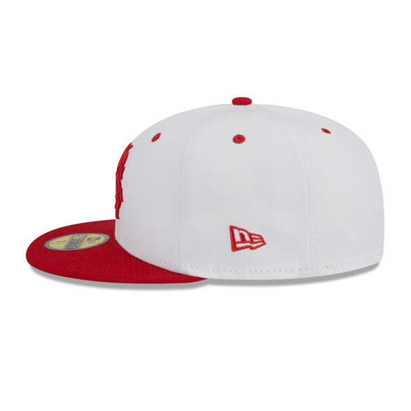 Indianapolis ABC's White/Red Official On-Field New Era 59FIFTY Cap