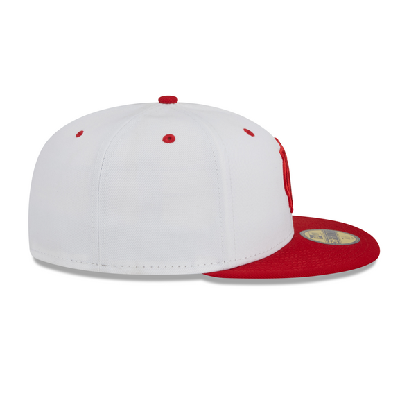 Indianapolis ABC's White/Red Official On-Field New Era 59FIFTY Cap