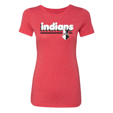 Indianapolis Indians Women's Red Retro Text Tee