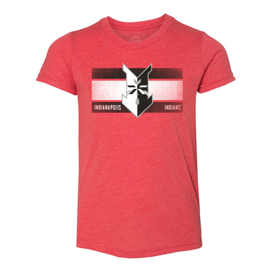 Indianapolis Indians Youth Red Wristband Tee