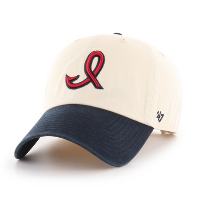 Indianapolis Indians '47 Adult 1950's Natural/Navy Clean Up Cap