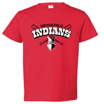 Indianapolis Indians Toddler Red Sandals Tee