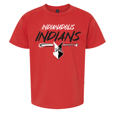 Indianapolis Indians Youth Red Keefe Tee