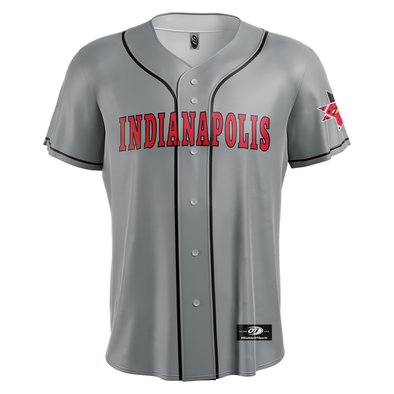 Indianapolis Indians Youth Grey Road Replica Jersey