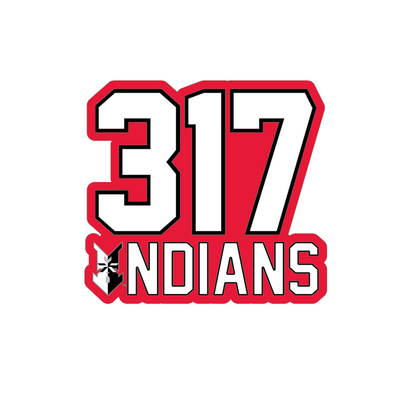 Indianapolis Indians 317 Area Code PVC Magnet