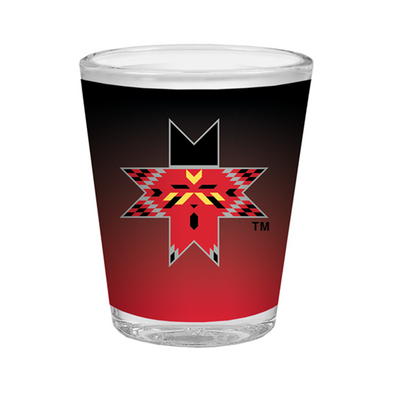 Indianapolis Indians Black/Red 1.5oz Sublimated Shot Glass