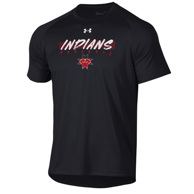 Indianapolis Indians Adult Black Road Under Armour Graffiti Tech Tee