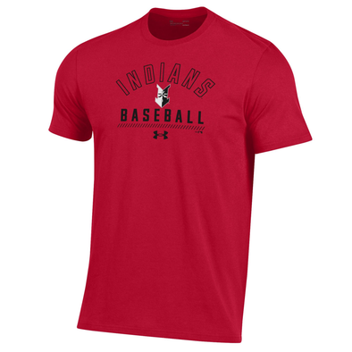 Indianapolis Indians Adult Red Under Armour Dash Performance Cotton Tee