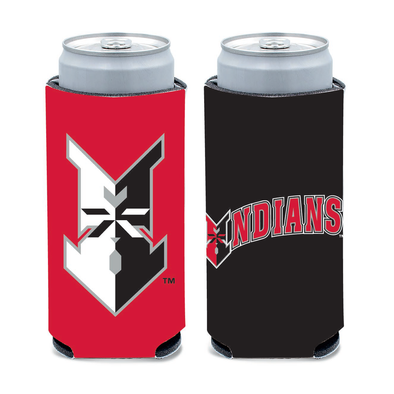 Indianapolis Indians Red/Black Home Cap 12oz. Slim Can Cooler