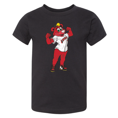 Indianapolis Indians Toddler Black Rowdie Mascot Tee