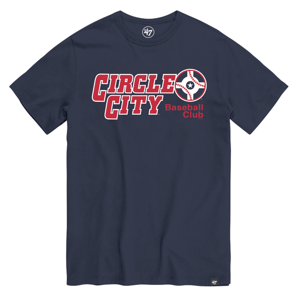 Indianapolis Indians '47 Adult Navy Circle City Overshift Franklin Tee