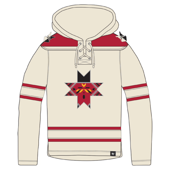 Indianapolis Indians '47 Adult Super Lacer Hockey Hood