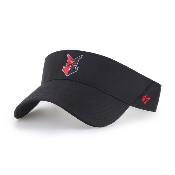 Indianapolis Indians '47 Adult Black brrr Road Adjustable Visor