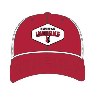 Indianapolis Indians '47 Adult Red Ace Out Rope Adjustable Trucker Snapback Cap