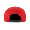 Indianapolis Indians '47 Adult Red/Black Home 2-Tone No Shot Adjustable Captain Snapback Cap