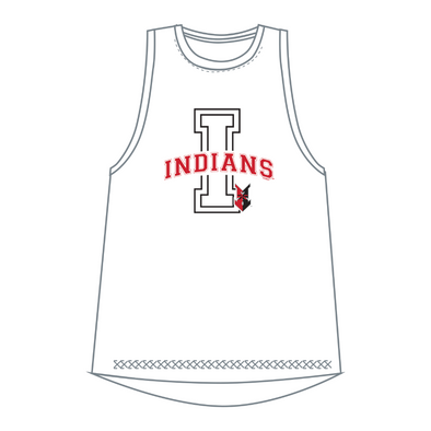 Indianapolis Indians Women's White Infuse Block I Tank Top