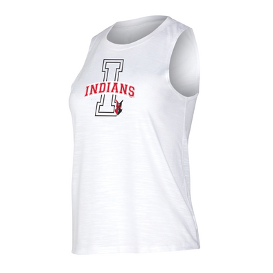 Indianapolis Indians Women's White Infuse Block I Tank Top