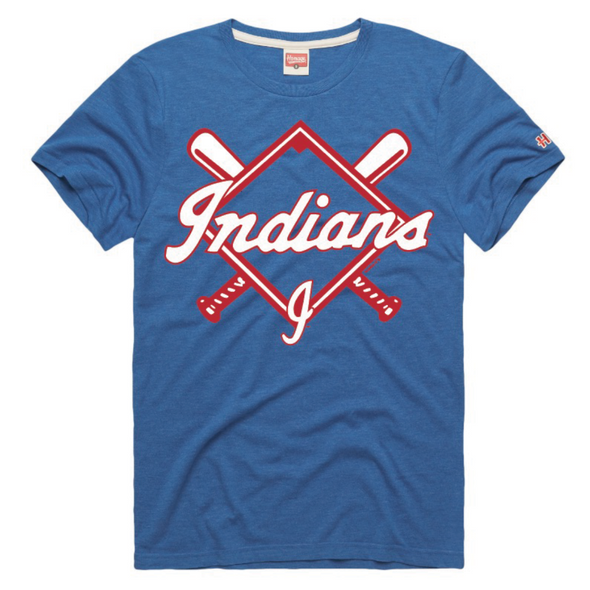 Indianapolis Indians Adult Royal 1970's Diamond Tee