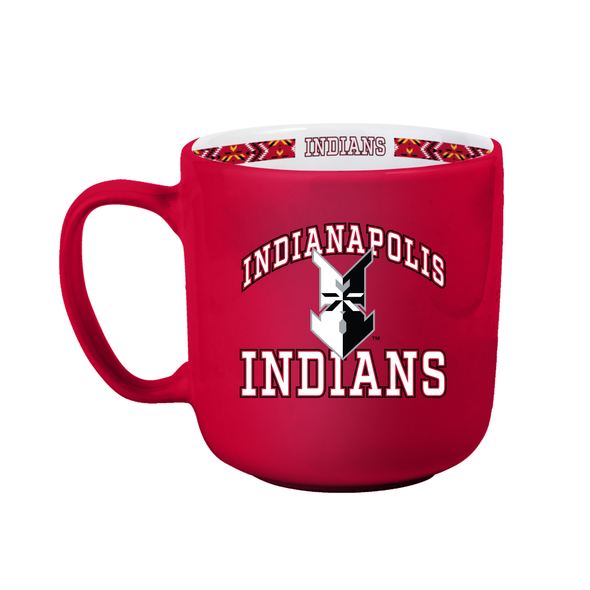 Indianapolis Indians 15oz Red Home Cap Striped Coffee Mug