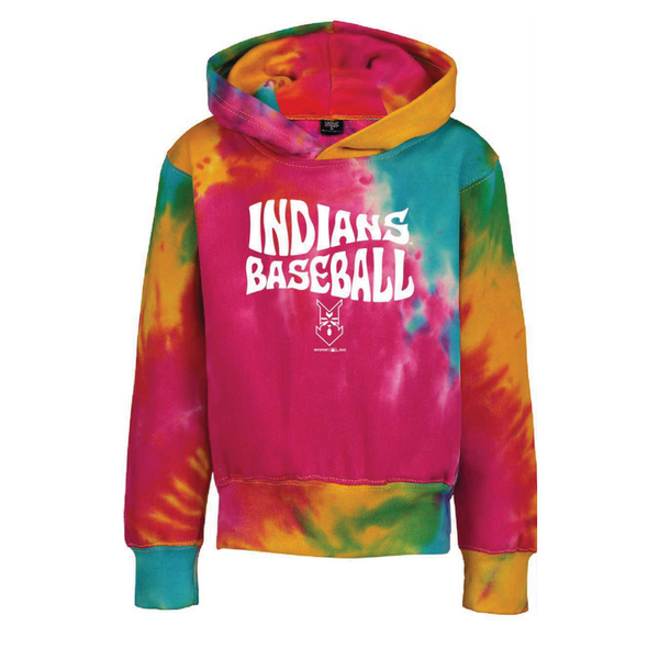 Indianapolis Indians Youth Rainbow Tye Dye Hood