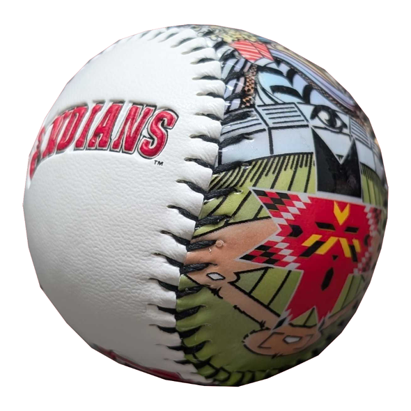 Indianapolis Indians Rawling Red Doodle Baseball