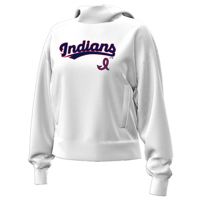 Indianapolis Indians Women's White 1950's/60's Under Armour Tech Fleece Pullover Hood