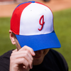 Indianapolis Indians '47 Adult 1980's Red/White/Blue Pinwheel MVP Cap