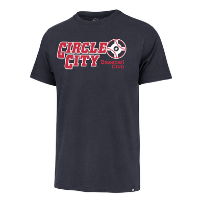 Indianapolis Indians '47 Adult Navy Circle City Overshift Franklin Tee