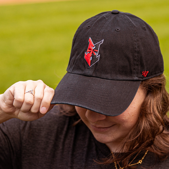 Indianapolis Indians '47 Adult Black Road Clean Up Adjustable Cap