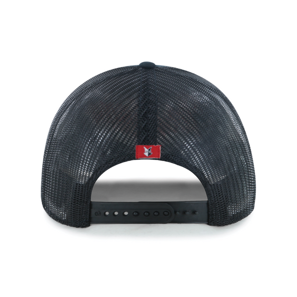 Indianapolis Indians '47 Adult Black Garner Rope Adjustable Trucker Snapback Cap