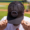 Indianapolis Indians '47 Adult Black Hastings Hitch Adjustable Trucker Snapback Cap