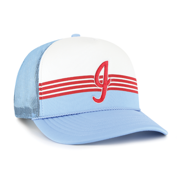 Indianapolis Indians '47 Adult Carolina 80's Liftoff Foam Adjustable Trucker Snapback Cap