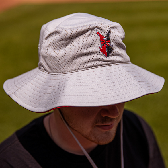 Indianapolis Indians '47 Adult Grey Panama Bucket Hat