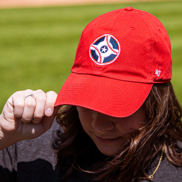 Indianapolis Indians '47 Adult Circle City Red Clean Up Adjustable Cap