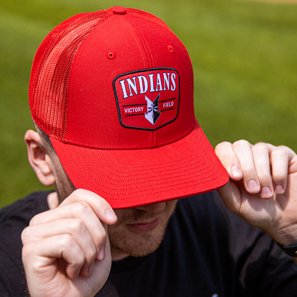 Indianapolis Indians '47 Adult Red Squad Trucker Adjustable Snapback Cap