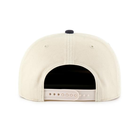 Indianapolis Indians '47 Adult Sand/Navy 50's Fieldstone Adjustable Captain Snapback Cap