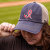 Indianapolis Indians '47 Adult 1950s/60s Navy Trawler Clean Up Adjustable Cap