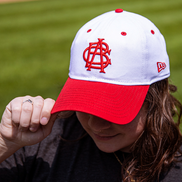Indianapolis ABC's Adult White/Red New Era Adjustable 9Twenty Cap