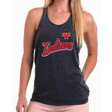 Indianapolis Indians Women's Black Racerback Tank Top