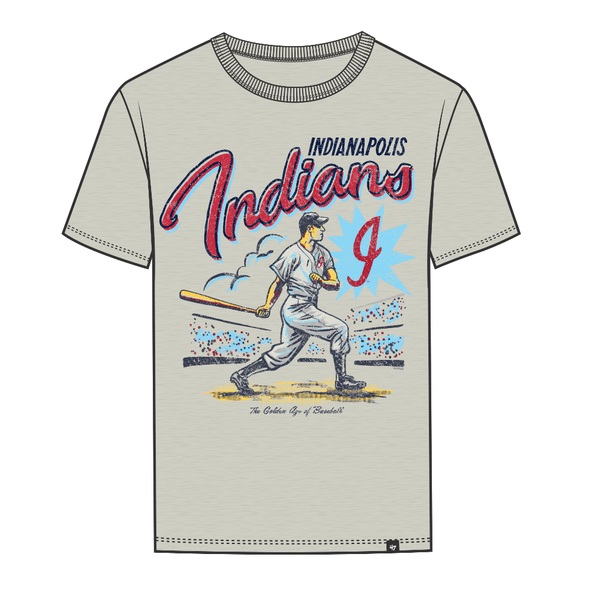 Indianapolis Indians '47 Adult Dune 1980's Scrum Tee