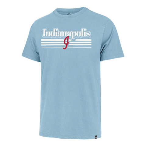 Indianapolis Indians '47 Adult Gulf 1980's Script Fade Franklin Tee