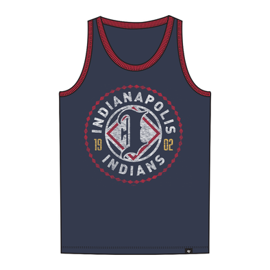 Indianapolis Indians '47 Adult Navy/Red Primary Premier Franklin Tank Top